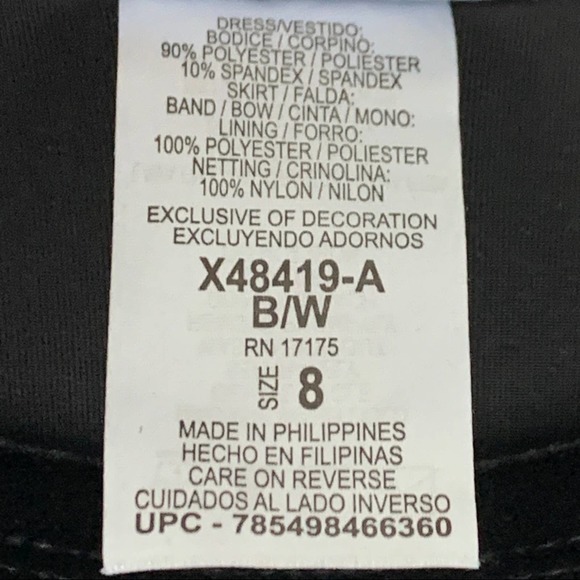 Bonnie Jean Black Velvet and Tulle Dress 8 - Picture 5 of 9